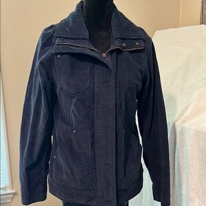 Eddie Bauer Midnight Blue Outerwear Corduroy Jacket Women’s Medium Fall 2012